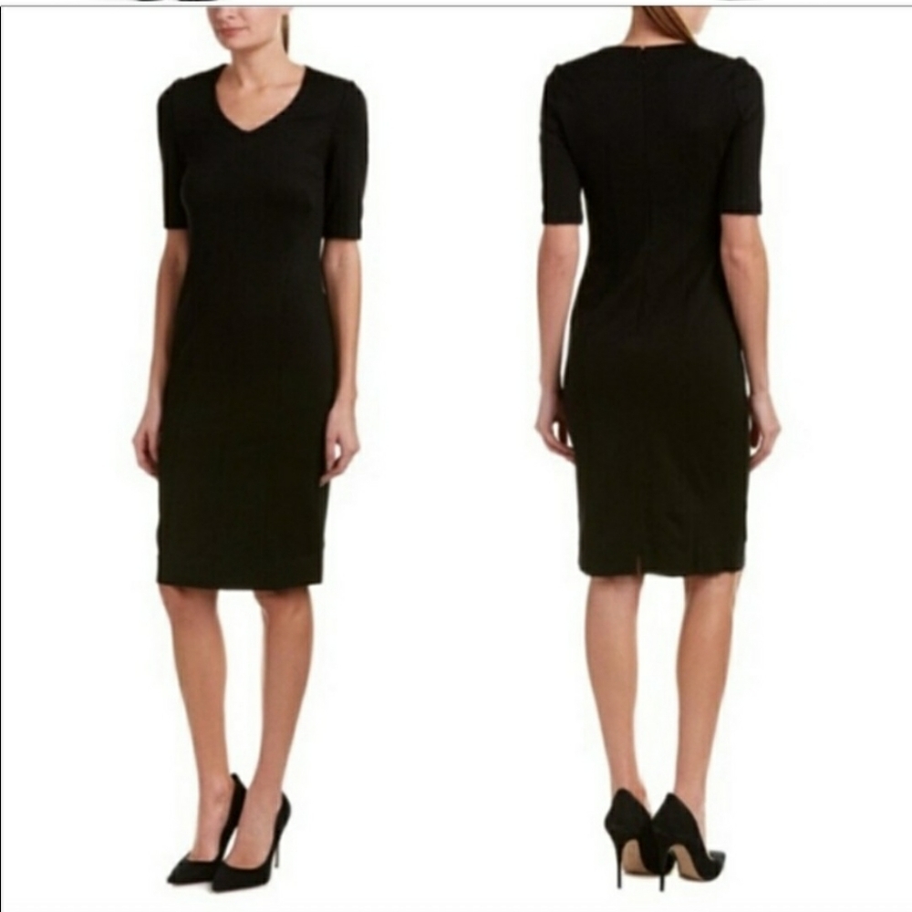 CABI Claire Dress‎ black sheath dress  size 6 New